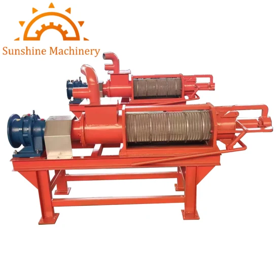 Chicken Manure Dryer Solid Liquid Separator Dehydrator Sludge Dewatering Machine